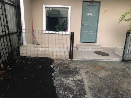 Before and After Progress: 1) To Fabrication and Install New Swing Gate with Aluminum Panel Paint 2) To Fabrication and Install Awning Metal Deck Paint 3) To Fabrication Install Normal Mild Steel Gate Backyard Paint - Puchong 