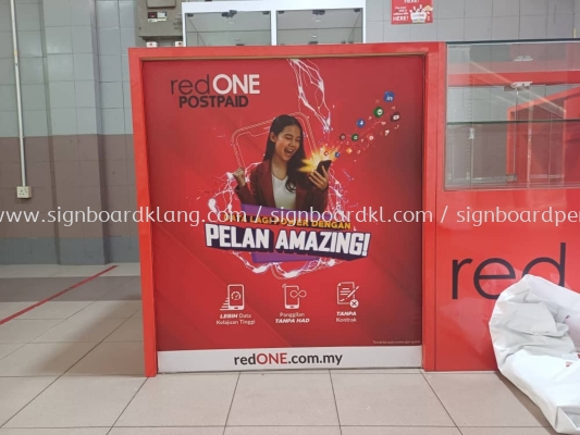 Red One Fabric Lightbox Signboard 