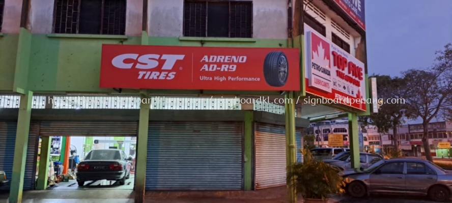 CST Tires Metal G.I Signage At Perak