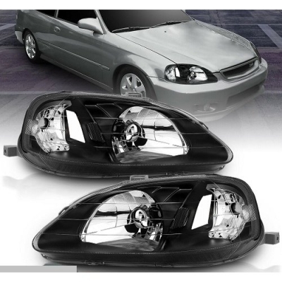 Civic EK 99-00 Head Lamp Crystal Black