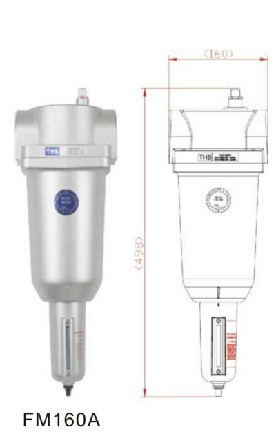 THB FM160A HEAVY DUTY AIR FILTER / OILS MIST FILTER