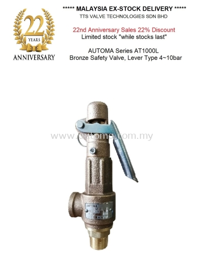 Bronze Safety Valve Lever Type 4~10BAR from BSPT1/2"~1"