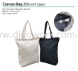 Canvas Bag 266 with Zipper Cotton Tote Bag Bag Series