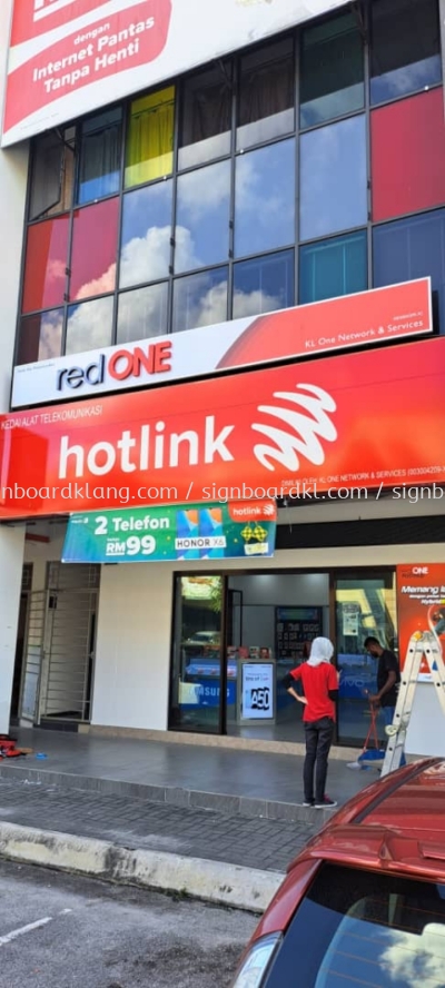 Red One Aluminium Box Up 3D LED Frontlit Lettering Signboard 