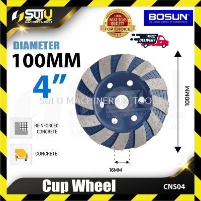 BOSUN CNS04 4" Cup Wheel