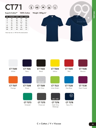 200gsm Round Neck-T