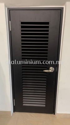 aluminium Louvres swing door @Jalan Kencana 17,Pandan Perdana, Ampang 