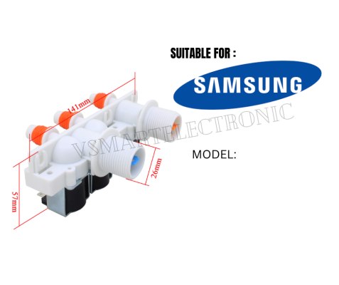 WA17KAW / WA-F1250 / WA15MA / WA12RA SAMSUNG WASHING MACHINE DOUBLE WAY WATER INLET VALVE