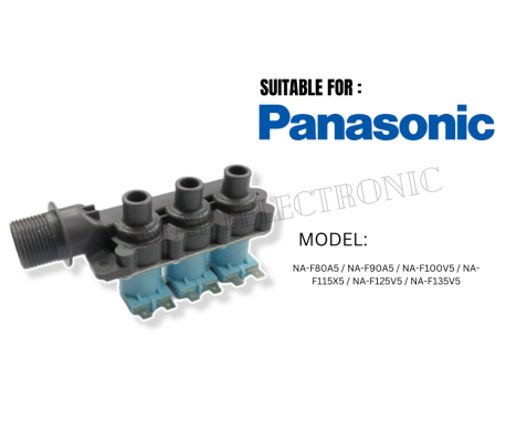 NA-F80A5 / NA-F90A5 / NA-F100V5 / NA-F115X5 / NA-F125V5 / NA-F135V5 PANASONIC WASHING MACHINE TRIPLE WAY WATER INLET VAVLE