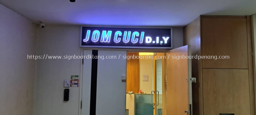 Jom Cuci Indoor 3D Box Up Led Frontlit Lettering Signage At Kuala Lumpur 