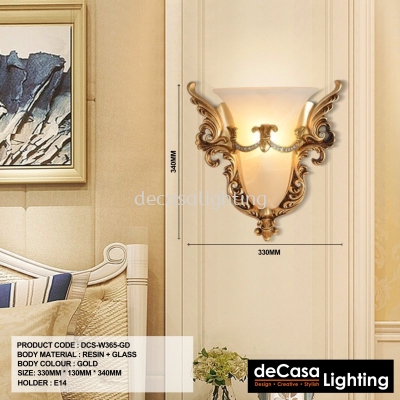 EUROPEAN STYLE RESIN WALL LIGHT ( W365 )