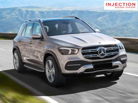 MERCEDES GLE ( SUV - W167 ) 2020 - ABOVE = INJECTION DOOR VISOR WITH STAINLESS STEEL LINING