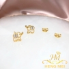 Elephant Earring Screw Earrings