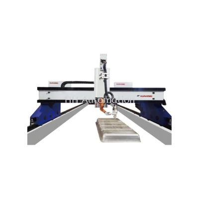 Gantry robotic fiber laser cutting machine