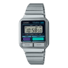 Casio Vintage Digital A120 Series Unisex Silver Stainless Steel Band Watch A120WE-1A Vintage CASIO