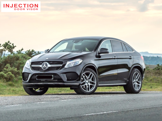 MERCEDES GLE COUPE ( C292 ) 2015 - 2019 = INJECTION DOOR VISOR WITH STAINLESS STEEL LINING