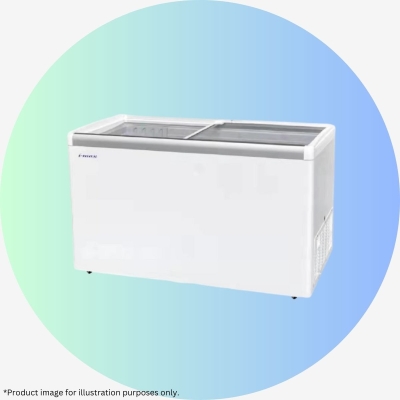 Medium Glass Door Chest Freezer