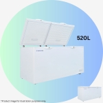 (520L) 2 Solid Door Chest Freezer