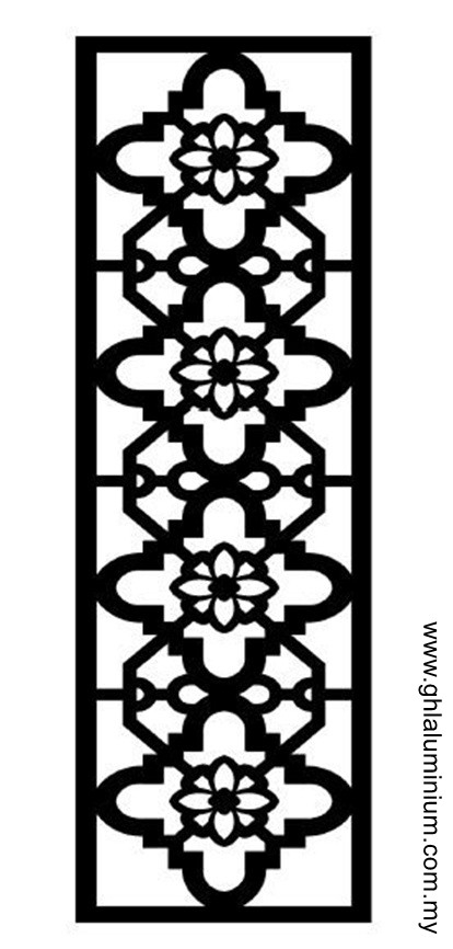 M009 Aluminium Fencing & Gate Panel Pattern Aluminium Mix Gates Choose Sample / Pattern Chart