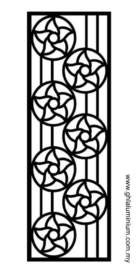 M024 Aluminium Fencing & Gate Panel Pattern Aluminium Mix Gates Choose Sample / Pattern Chart