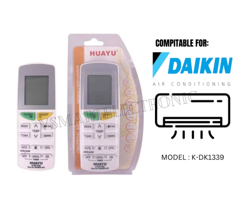 HUAYU K-DK1339 UNIVERSAL AIRCOND REMOTE FOR DAIKIN