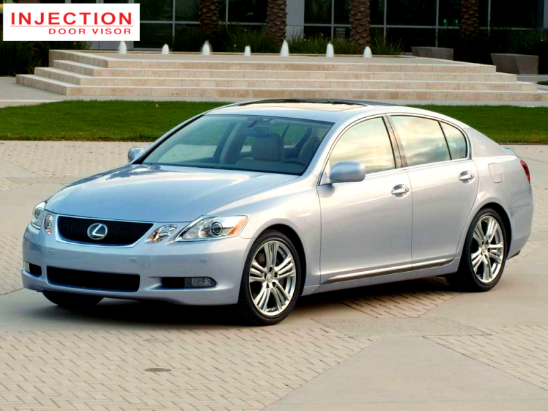 LEXUS GS ( S190 ) 2006 - 2012 = INJECTION DOOR VISOR WITH STAINLESS STEEL LINING