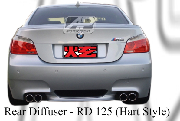 BMW 5 Series E60 Hart Style Rear Diffuser 