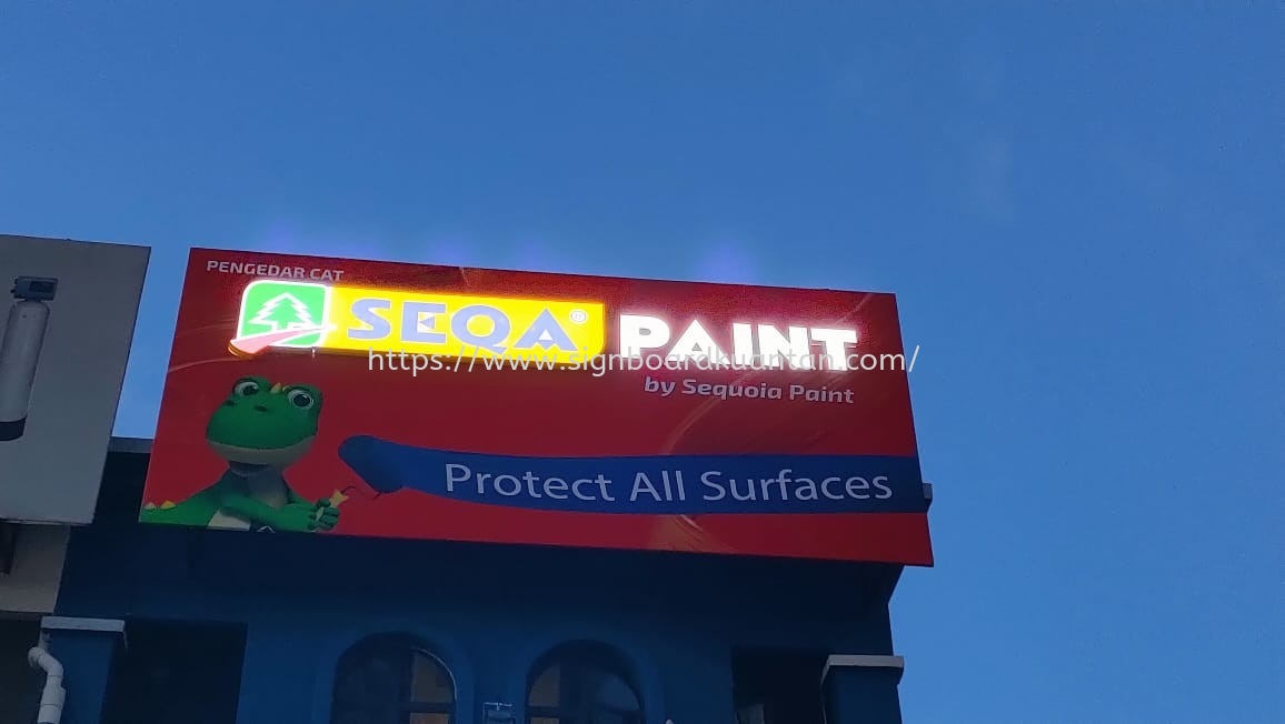 SEQA PAINT BILLBOARD SIGNBOARD WITH 3D LED BOX UP LETTERING AT TANJUNG LUMPUR KUANTAN MALAYSIA