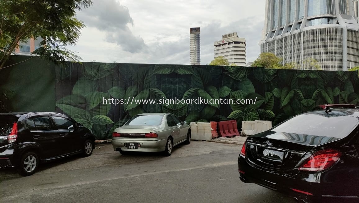 TROPICAL LEAF HOARDING PROJECT SIGNBOARD AT DATO KERAMAT JELUTONG PENANG MALAYSIA