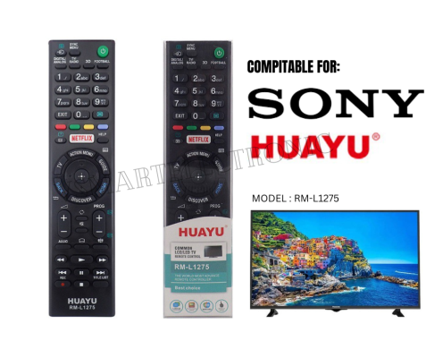 HUAYU TV REMOTE RM-L1275 REPLACEMENT REMOTE CONTROL FOR SONY LED/LCD TV 3D NEFLIX