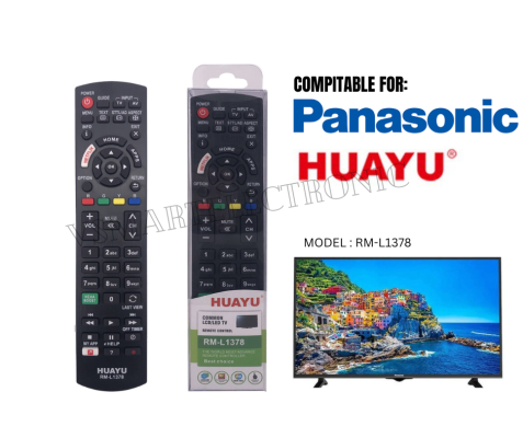 HUAYU TV REMOTE RM-L1378 REPLACEMENT REMOTE CONTROL FOR PANASONIC LCD/LED