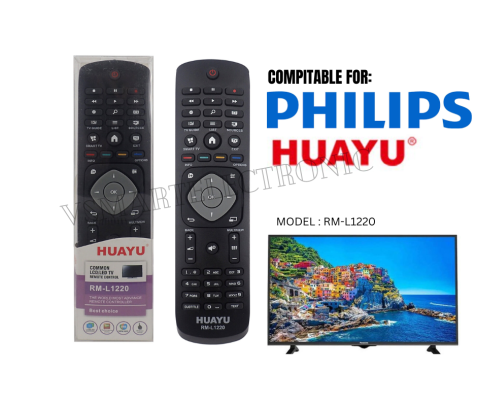 HUAYU TV REMOTE RM-L1220 REPLACEMENT REMOTE CONTROL FOR PHILIPS LED/LCD TV