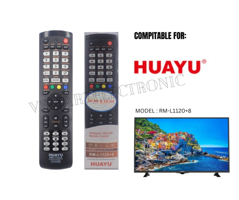 HUAYU TV REMOTE RM-L1120+8 UNIVERSAL LED/LCD TV REMOTE CONTROL