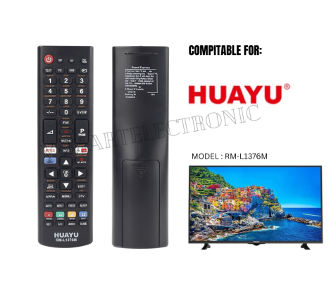 HUAYU TV REMOTE RM-L1376M UNIVERSAL LED/LCD TV REMOTE CONTROL