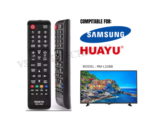 HUAYU TV REMOTE RM-L1088 V5 REPLACEMENT REMOTE CONTROL FOR SAMSUNG SMART TV LED/LCD