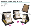 Wooden Velvet Plaque 2742 Wooden Plaque Award
