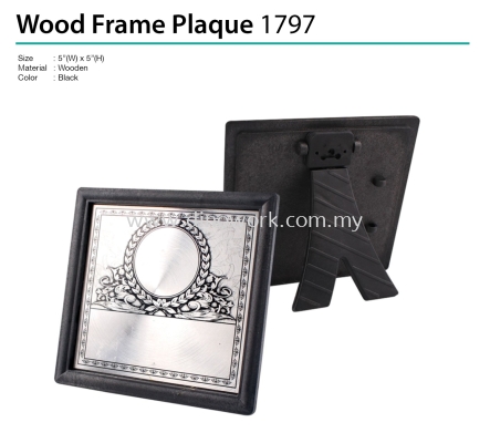 Wooden Frame Plaque 1797