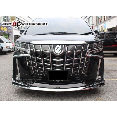 Toyota alphard 2018 anh30 front skirt bodykit