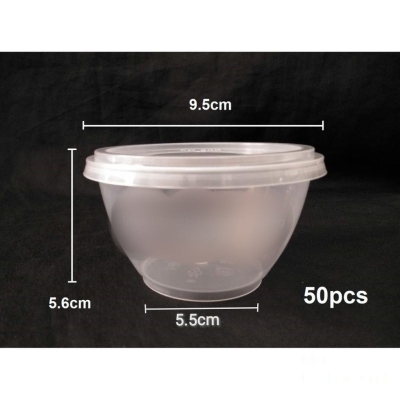 Tupperware round plastic container MS W2 - 50pcs/pkt