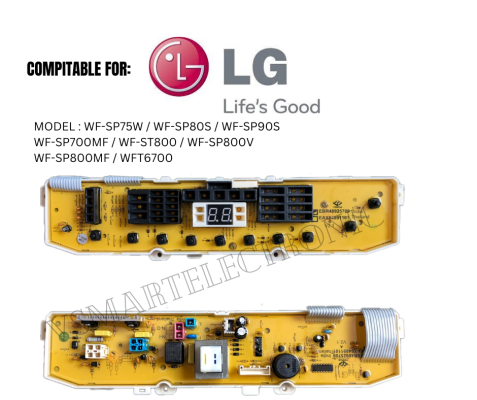 WF-SP75W / WF-SP80S / WF-SP90S / WF-SP700MF / WF-ST800 / WF-SP800V / WF-SP800MF / WFT6700 LG WASHING MACHINE PCB BOARD (CONTROL BOARD)