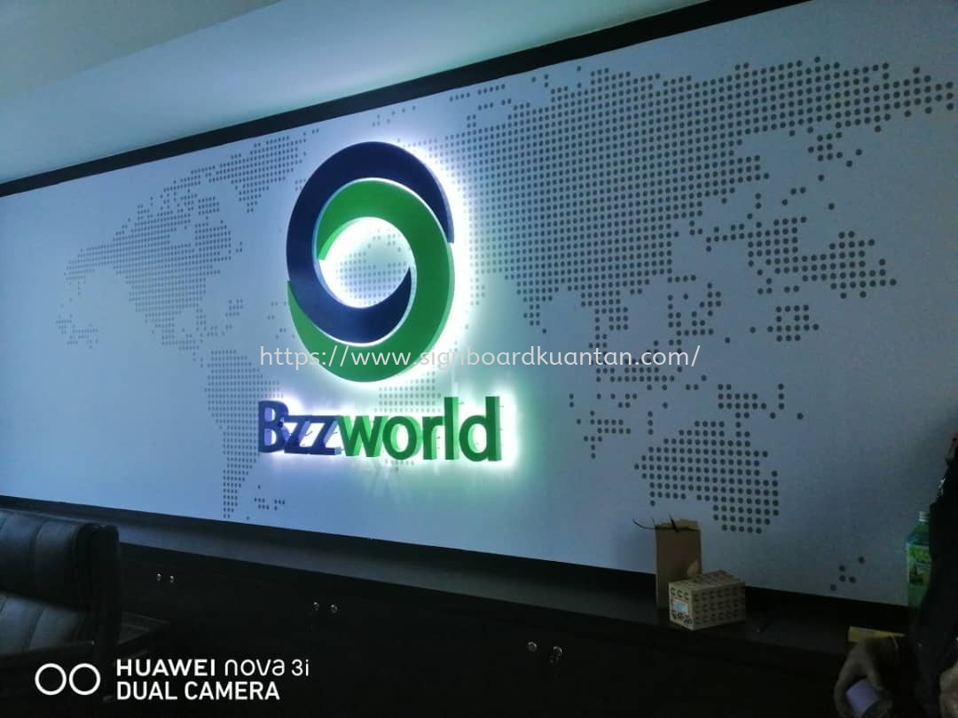 BZZWORLD INDOOR 3D LED BACKLIT LETTERING AT PARIT BUNTAR KERIAN PERAK MALAYSIA