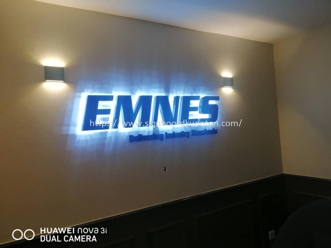 EMNES INDOOR 3D LED BACKLIT LETTERING AT GOPRNG PERAK MALAYSIA