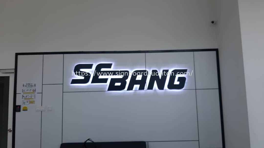 SEBANG INDOOR 3D LED BACKLIT LETTERING AT TANJUNG TUALANG KINTA PERAK MALAYSIA