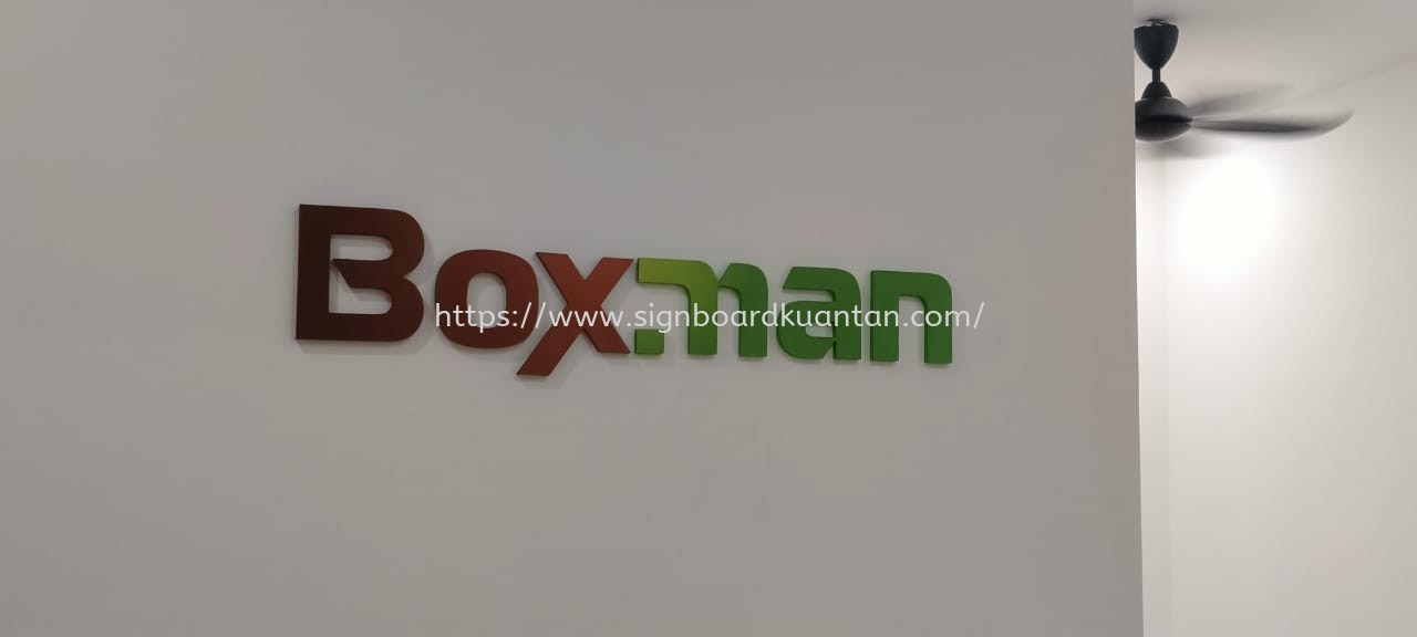 BOXMAN INDOOR PVC FOAM BOARD 3D LETTERING AT MACHANG BUBOK SEBERANG PERAL TENGAH PENANG MALAYSIA