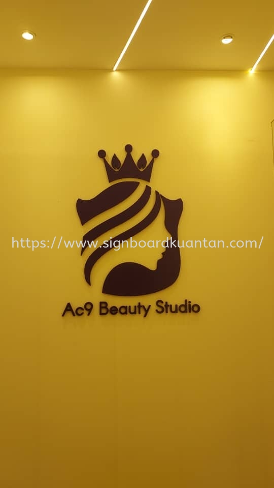 AC9 BEAUTY STUDIO INDOOR PVC FOAM BOARD 3D LETTERING AT AJIL HULU TERENGGANU MALAYSIA