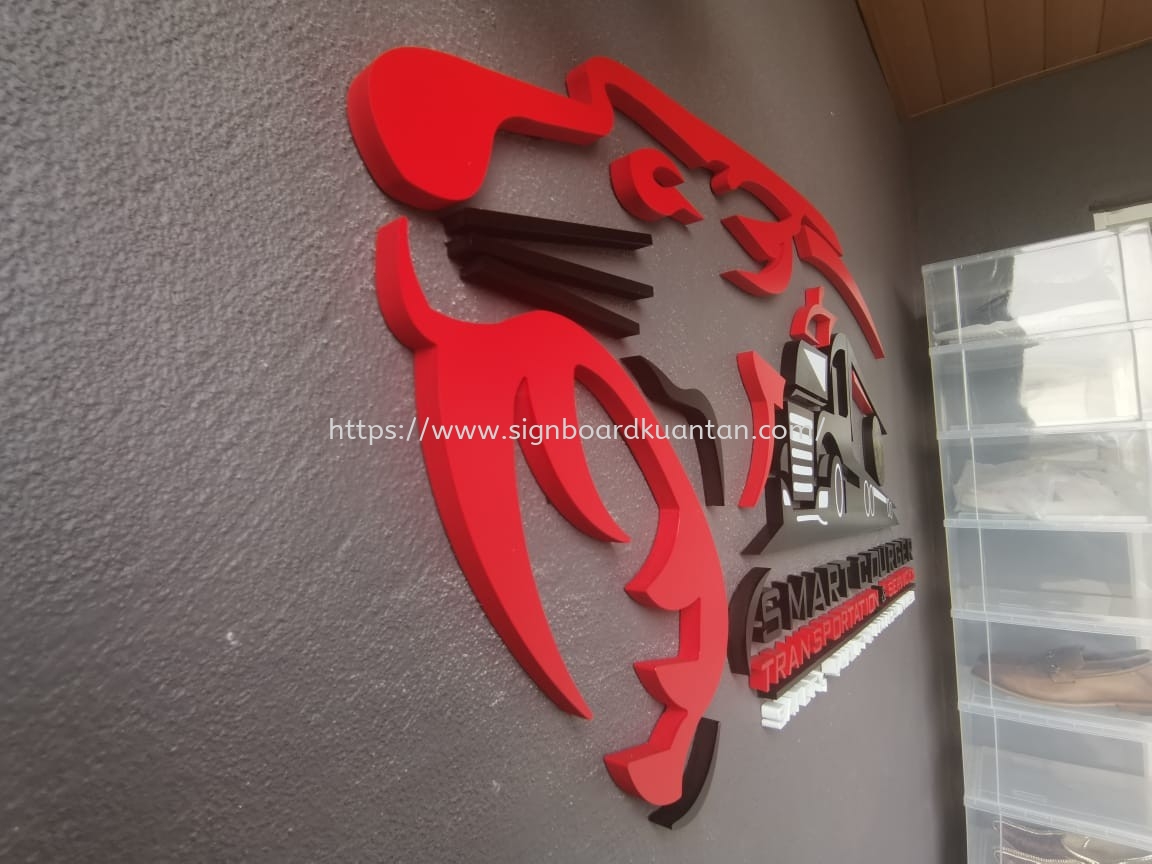 SMART GOURGER TRANSPORTATION & SERVICES INDOOR PVC FOAM BOARD 3D LETTERING AT KUANTAN MALAYSIA