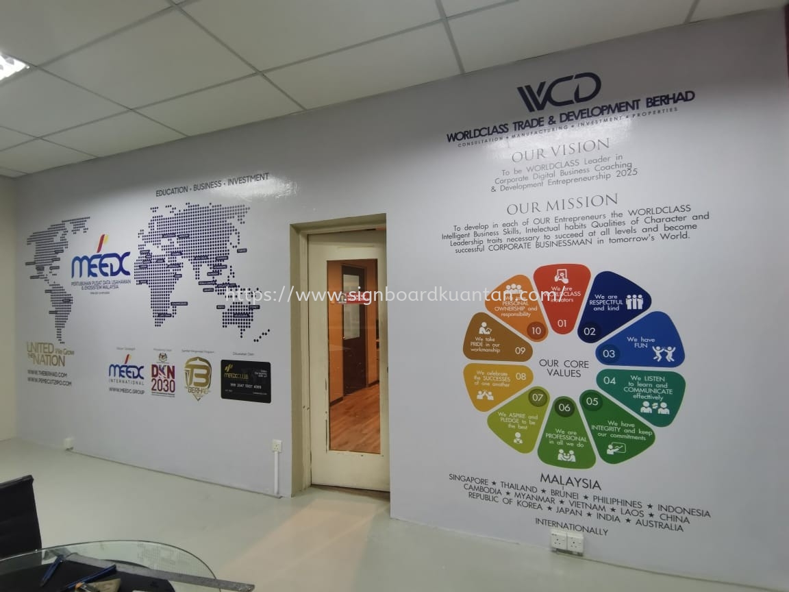 WORLDCLASS TRADE & DEVELOPMENT BERHAD INKJET WALLPAPER PRINTING AT KUANTAN PAHANG MALAYSIA