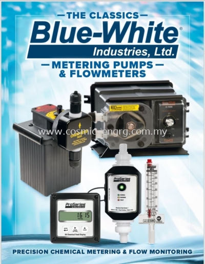 Blue White Flow Meter