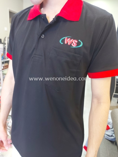 Customized Short Sleeve Uniform with Silkscreen Printing