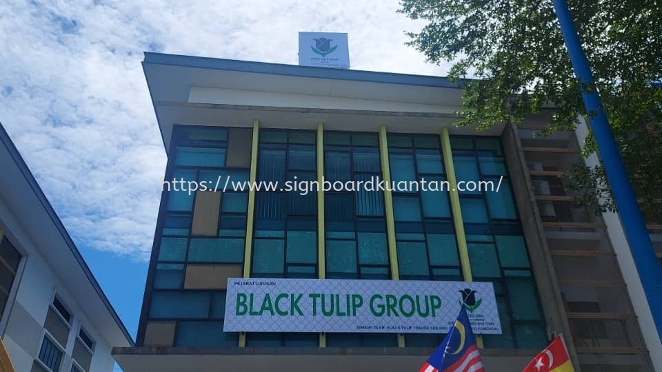 BLACK TULIP GROUP METAL G.I SIGNAGE AT MENGLEMBU BATU GAJAH PERAK MALAYSIA